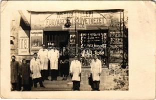 1932 Budapest XIX. Kispest, Wekerletelepi Hangya fogyasztási szövetkezet üzlete, photo (EM)