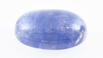 Tanzanit kaboson, ovális csiszolás, 11 cts