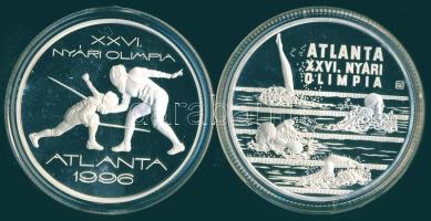 1994-95. 1000Ft Ag + 1000Ft Ag "Nyári olimpia-Atlanta" pár T:PP Díszdobozban, tanúsítvánny...