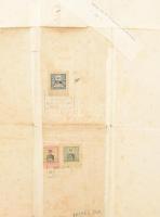 1908 Nagyvárad, végelbocsátó levél nagycsanádi szül. Farkas Péter, a m. kir. 5. honvéd gyalogezred t...