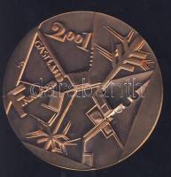 Németország 2001. "Bélyeges Napok Sindelfingenben" Br emlékérem T:1 Díszdobozban!