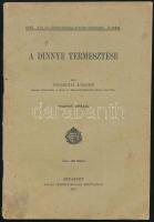 Németh József: A dinnye termesztése. A m. kir. földmivelésügyi minister kiadványai, 1913. 2. szám. Bp., 1913, Pallas-ny., 1 sztl. lev.+ 48 p. Kiadói tűzött papírkötés, kissé sérült, foltos borítóval.