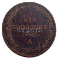 Csehország / Történelmi tartomány 1782A 1gr Cu, Bécs T:VF,F
Kingdom of Bohemia 1782A 1 Gröschl Cu, ...