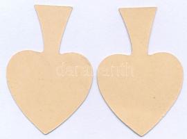 Budapest 1915. 1K "Karácsony a harctéren" (2x) karton szükségpénz T:UNC,AU