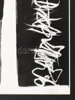 Gellér B. István (1946-2018), 2 db mű: Gesztusok, 1969. Monotípia, papír, mindkettő jelzett a hátold...