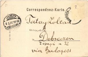 1899 (Vorläufer) Rogaska Slatina, Rohitsch-Sauerbrunn; Totalansicht / general view, spa. Floral, lit...