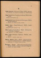 Az 1947. évi szeptember hó 16-ára összehívott Országgyűlés Képviselőinek lakáskönyve. 1947. december...
