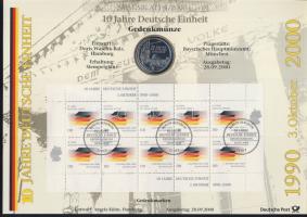 Németország 2000. 10M Ag "10 éves a német egység" + 10M Ag "Johann Sebastian Bach&quo...