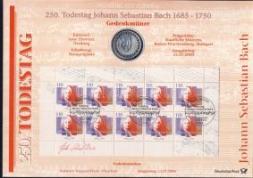 Németország 2000. 10M Ag "10 éves a német egység" + 10M Ag "Johann Sebastian Bach&quo...