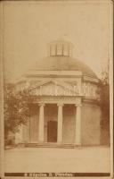 cca 1890-1900 Balatonfüred, leporelló 17 db keményhátú fotóval, a képeken a Baross (eredetileg Kelén...