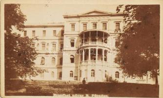 cca 1890-1900 Balatonfüred, leporelló 17 db keményhátú fotóval, a képeken a Baross (eredetileg Kelén...