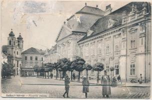 1916 Székesfehérvár, Püspöki palota. Leporello lap 10 db képpel. Horváthné és Rónainé kiadása (b)