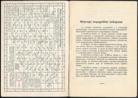Térképminták és kis jelkulcs. Bp., 1930, M. Kir. Állami Térképészet. Kiadói papírkötés