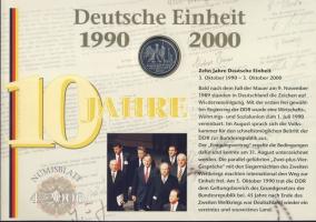 Németország 2000. 10M Ag "10 éves a német egység" + 10M Ag "Johann Sebastian Bach&quo...