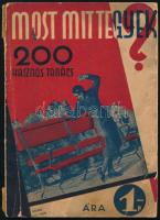 Most mit tegyek? 200 bevált hasznos tanács háziasszonyok részére. Összeáll.: Dr. Déry József. (Bp.), é.n. (cca 1930), Drogista Közlöny (Elek-ny.), 62+(2) p. Kiadói tűzött papírkötés, kissé viseltes, sérült borítóval.