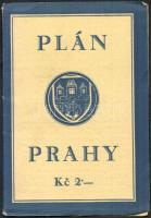 cca 1920-1930 Plan Prahy, Prága térkép, 24x36 cm.