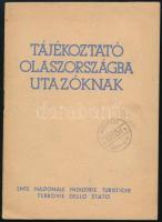 Tájékoztató Olaszországba utazóknak. Ente Nazionale Industrie Turistiche Ferrove dello Stato (ENIT.) Firenze, 1933, Vallechi Editore. Kiadói papírkötés.