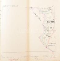 1891-92 Dusnokpuszta (Sajószentpéter) kisközség felvételi előrajzai és Dusnokpuszta adóközség határl...