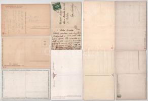 37 db RÉGI szignált művész képeslap szerelmes párokról, szép állapotban / 37 pre-1945 artist signed ...