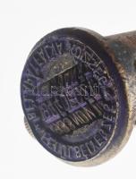 cca 1930 "Bélapátfalva község felülbélyegzés" feliratos dátumbélyegző d: 32 mm, m: 13 cm