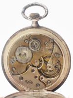 Ezüst tokos Doxa zsebóra szép számlappal, működő szerkezettel, jelzet tokkal d: 46 mm