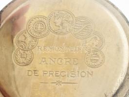 Hetényi József Miskolc zsebóra feliratos számlappal, francia jelzésű tokkal d: 53 mm,