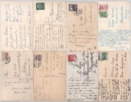 50 db RÉGI virágos üdvözlő képeslap szép állapotban: főleg névnap / 50 pre-1945 flower greeting post...