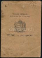 1924 Bp., Magyar Királyság által kiállított fényképes útlevél / Hungarian passport