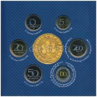 2013. 5Ft-200Ft (6xklf) forgalmi sor szettben + 2013. "I. Lajos aranyforintja" aranyozott ...