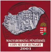 2001. 1Ft-100Ft (7xklf) forgalmi sor dísztokban, Magyarország pénzérméi sorozat T:BU  Adamo FO34