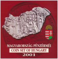 2001. 1Ft-100Ft (7xklf) forgalmi sor dísztokban, &quot;Magyarország pénzérméi&quot; sorozat T:PP kis patina Adamo FO34