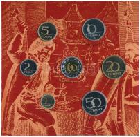 2001. 1Ft-100Ft (7xklf) forgalmi sor dísztokban, "Magyarország pénzérméi" sorozat T:PP kis...