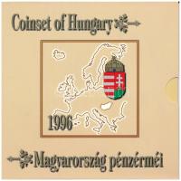 1996. 10f-100Ft (10xklf) &quot;Magyarország pénzérméi&quot; forgalmi sor dísztokban T:PP patina  Adamo FO29