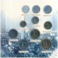 1996. 10f-100Ft (10xklf) "Magyarország pénzérméi" forgalmi sor dísztokban T:PP patina 
Ad...