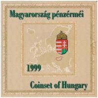 1999. 50f-100Ft (8xklf) 75 éves a Magyar Nemzeti Bank forgalmi sor dísztokban T:PP patina  Adamo FO32.1