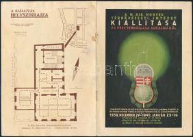 1939 A M. Kir. Honvéd Térképészeti Intézet kiállítása 20 éves fennállása alkalmából, belül foltos, lapok kijárnak