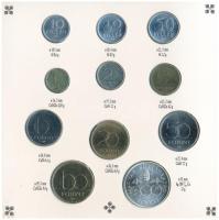 1993. 10f-200Ft (11xklf) forgalmi sor "Magyarország pénzérméi" karton dísztokban, benne 20...