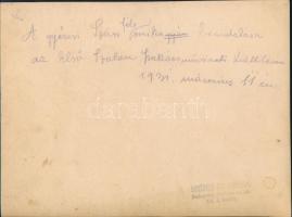 1931 A gyéresi Szász-féle sonka bemutatása az Első Szalon Szakácsművészeti Kiállításon, 1931. márc. ...