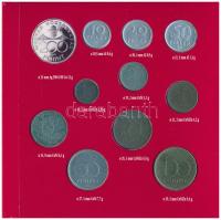 1994. 10f-200Ft (11xklf) "Magyarország pénzérméi" forgalmi sor dísztokban, benne 1994. 200...