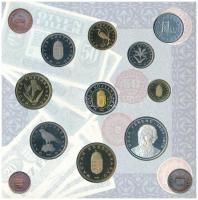 1997. 50f-200Ft (10xklf) "Magyarország pénzérméi" forgalmi sor dísztokban T:PP kis patina ...