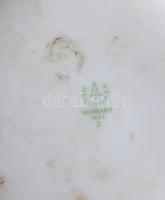 Hollóházi márványmázas nagyváza. Jelzett, kopással, m: 35 cm