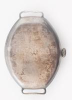 Korai ezüst (Ag) tokos karóra, kézzel festett réz számlappal, kézi felhúzós szerkezettel tisztításra...