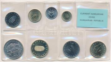 1992. 1Ft-200Ft (8xklf) érmés forgalmi sor lezárt fóliatokban T:UNC patina / 
Hungary 1992. 1 Forin...