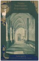 Lysogóry, Polskie Towarzystwo Krajoznawcze, Kruzganek Klasztoru Sw. Krzyza / Cloister of the Monastery of the Holy Cross, interior. Art Nouveau. Al. Jerozolimskie 29. Ser. F. 3. s: M. Wisznicki