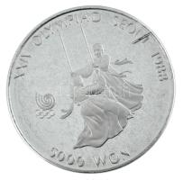 Dél-Korea 1987. 5000W Ag "1988. Nyári Olimpiai Játékok / Lányok swing versenyen" T:PP /
S...