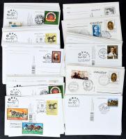 100 db díjjegyes levelezőlap alkalmi bélyegzésekkel