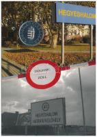 2004. 50Ft Cu-Ni "A Magyar Köztársaság az Európai Unió tagja" forgalmi emlékérme "Hegyeshalom" emléklapon T:UNC