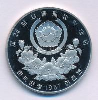 Dél-Korea 1987. 2000W Ni "1988. Nyári Olimpiai Játékok - Szöul / Judo" T:AU (PP) ujjlenyom...