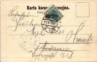 1905 Przemysl, Plac na bramie / Reformatenplatz / square, shop of Josef Herzig (EK)