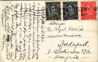 1933 Triglav, Terglau, Tricorno; mountain peak with hikers. photo (EK)